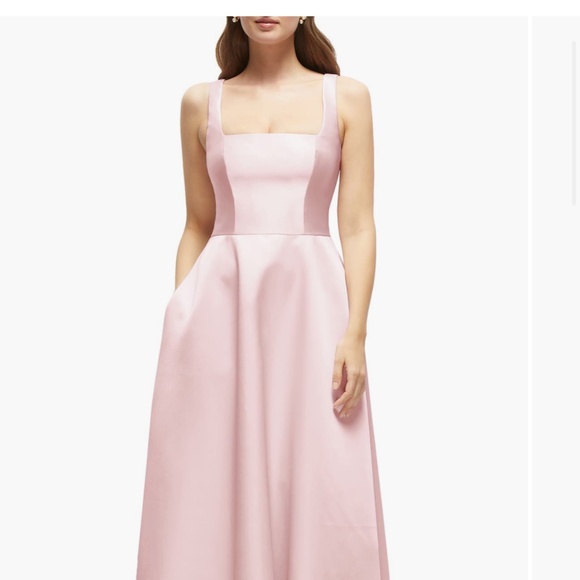 Dessy collection sleeveless satin gown - Picture 1 of 1
